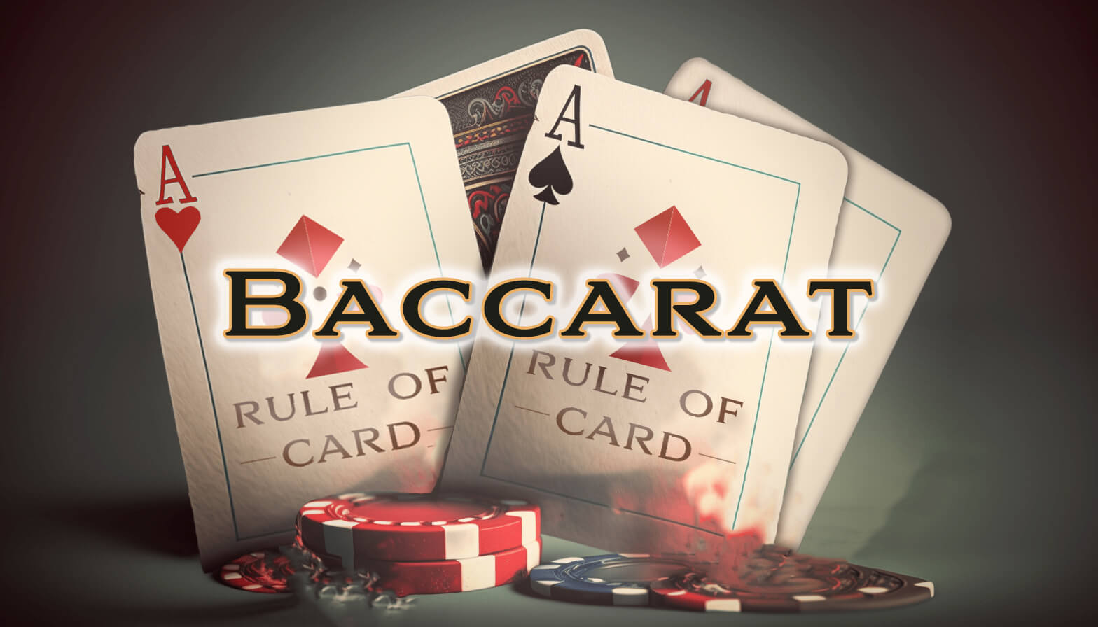 Playing the card game Baccarat
