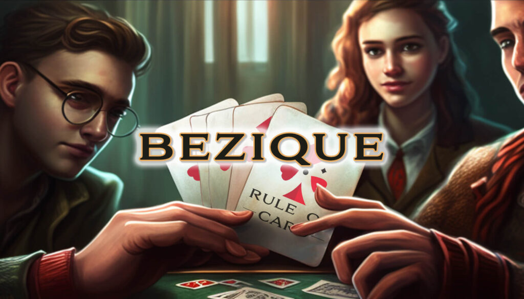 Playing the card game Bezique
