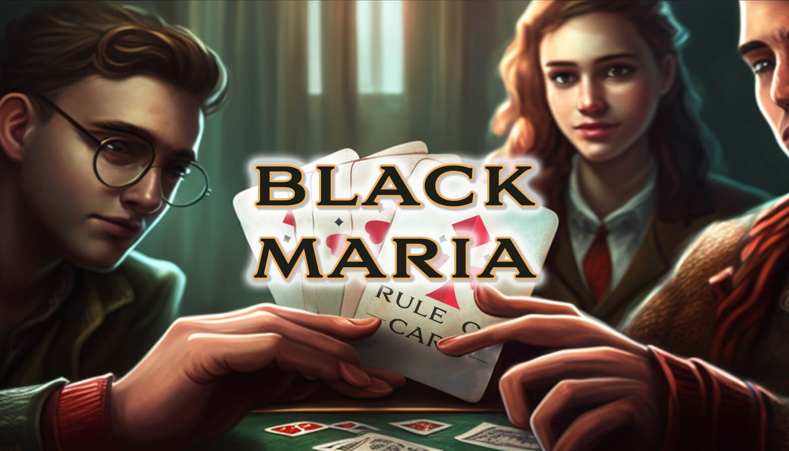 Playing the card game Black Maria