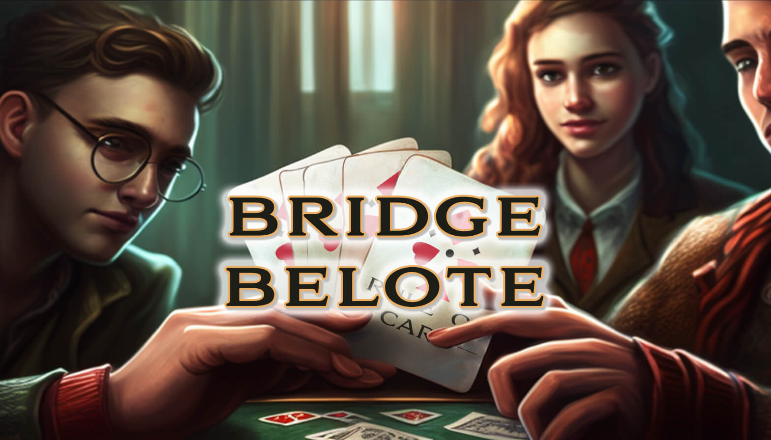 Playing the card game Bridge-Belote