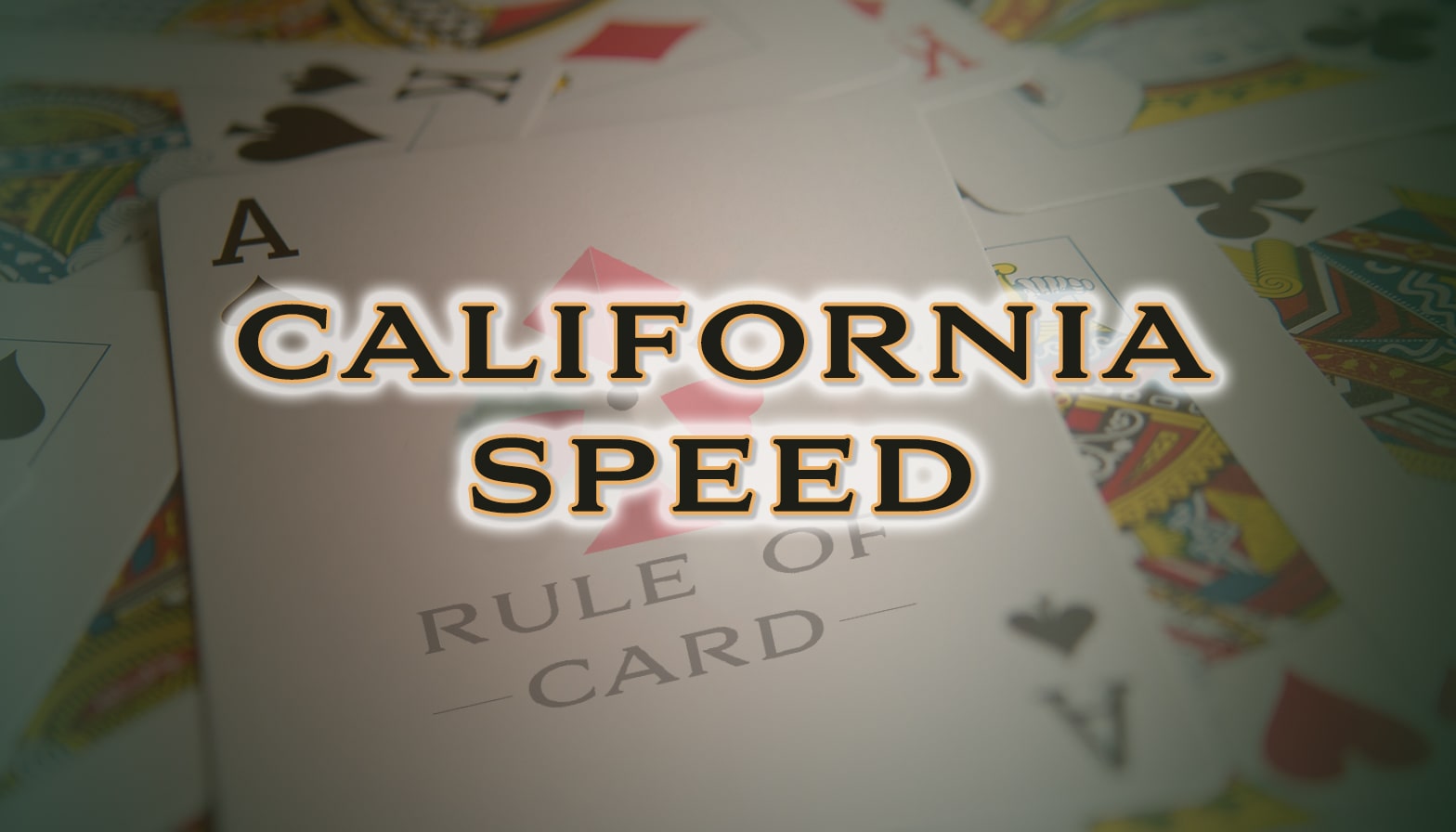 Playing the card game California Speed