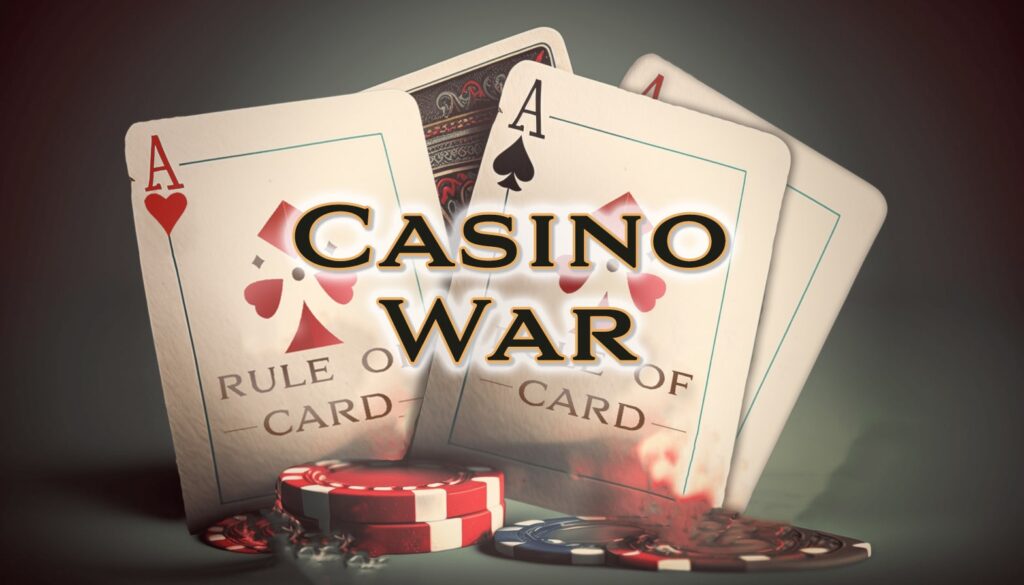 Playing the card game Casino War