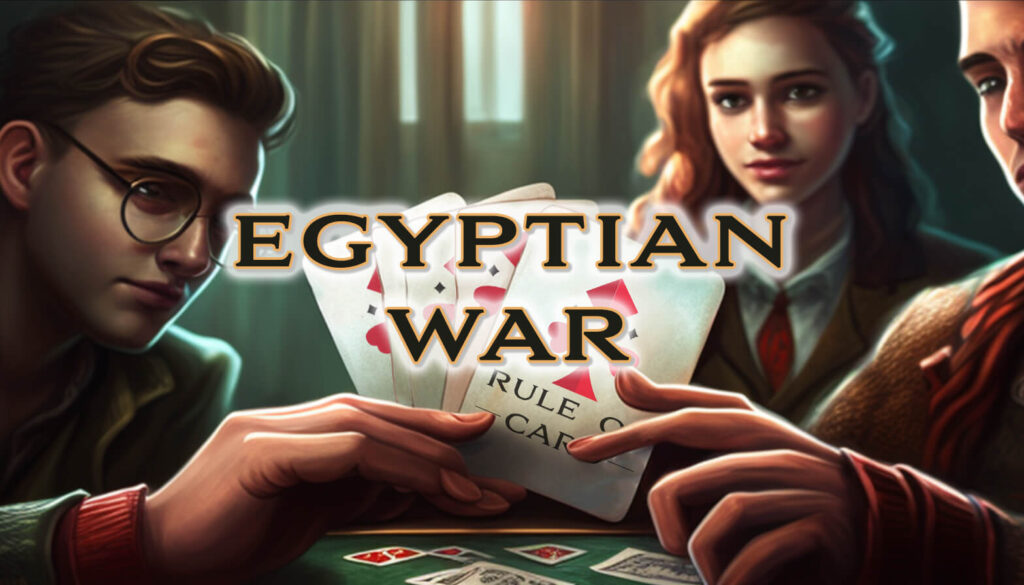 Playing the card game Egyptian War
