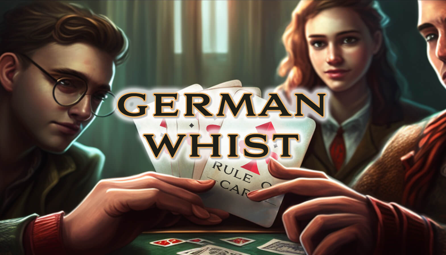 Playing the card game German Whist