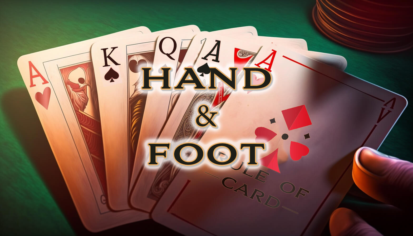 Playing the card game Hand and Foot