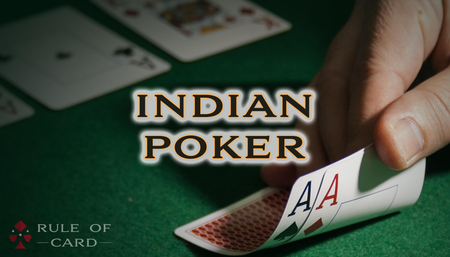 Playing the card game Indian Poker