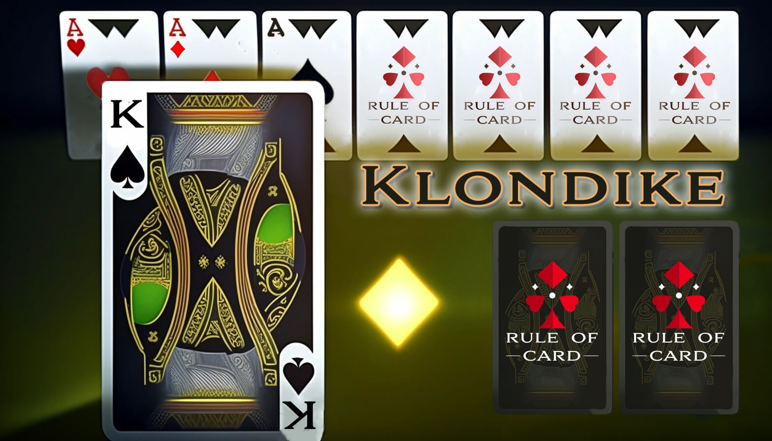 Playing the card game Klondike