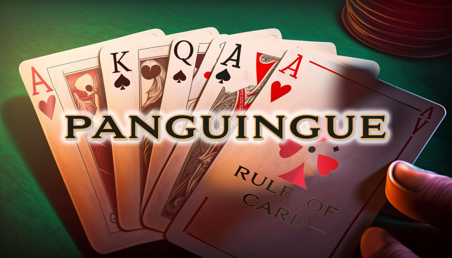 Playing the card game Panguingue