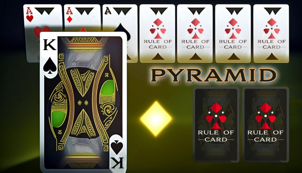 Playing the card game Pyramid