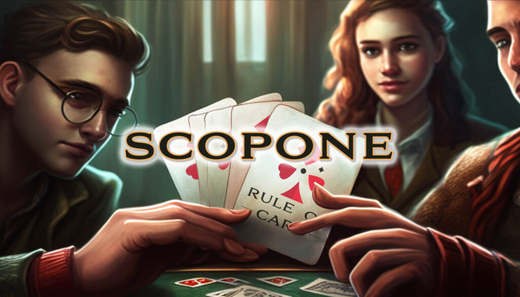 Playing the card game Scopone