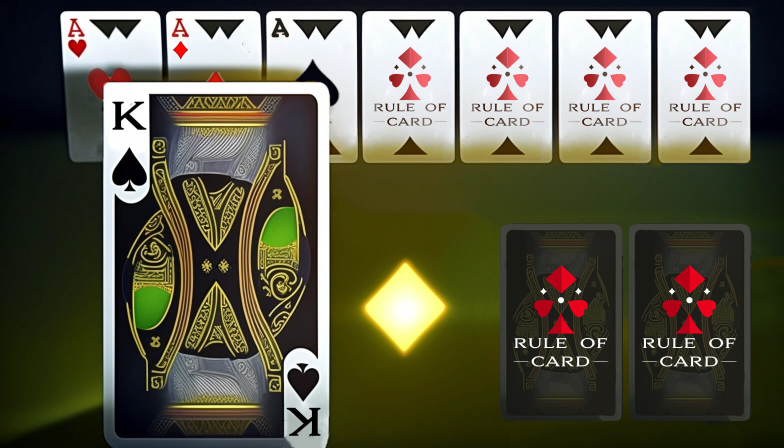 Playing the card game Solitaire
