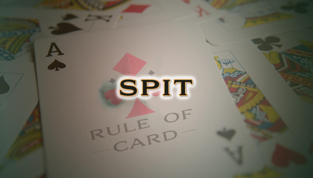 Playing the card game Spit